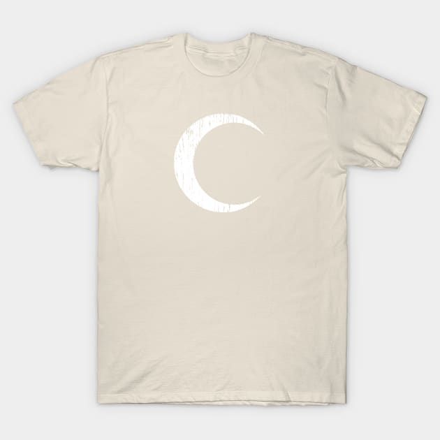 Moon Knight logo Crescent Moon distressed T-Shirt by hauntedjack